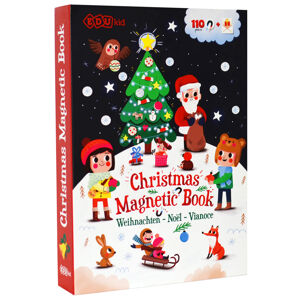 Tooky Toys Magnetická kniha Vánoce – Christmas Magnetic Book