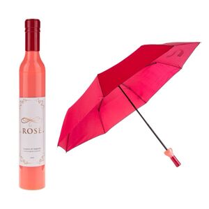 Dáždnik fľaša ružového vína