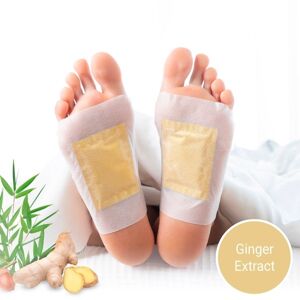 Detoxikačné náplasti na nohy so zázvorom (10 kusov) - mierne poškodená krabica