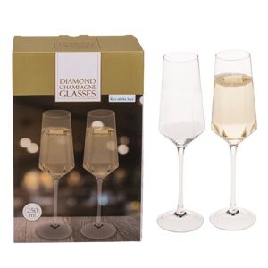 Diamantové poháre na šampanské (2 kusy)