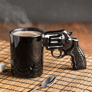 Hrnček revolver - čierny (poškodená krabica)