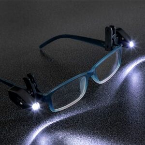 LED klip na okuliare (2 kusy) (rozbalené, nepoužívané)