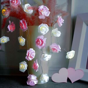 LED reťaz romantické ruže 3 m