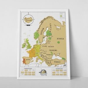 Stieracia mapa Európy (otvorený tubus, nepoužívaná)