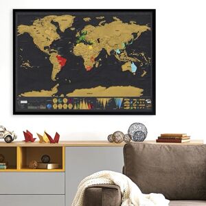 Stieracia mapa sveta Deluxe (poškodený tubus)