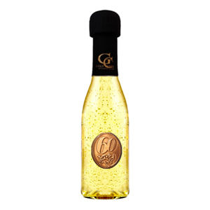 Zlaté šumivé víno 23 karát 0,2 l Narodeniny kovová etiketa 60